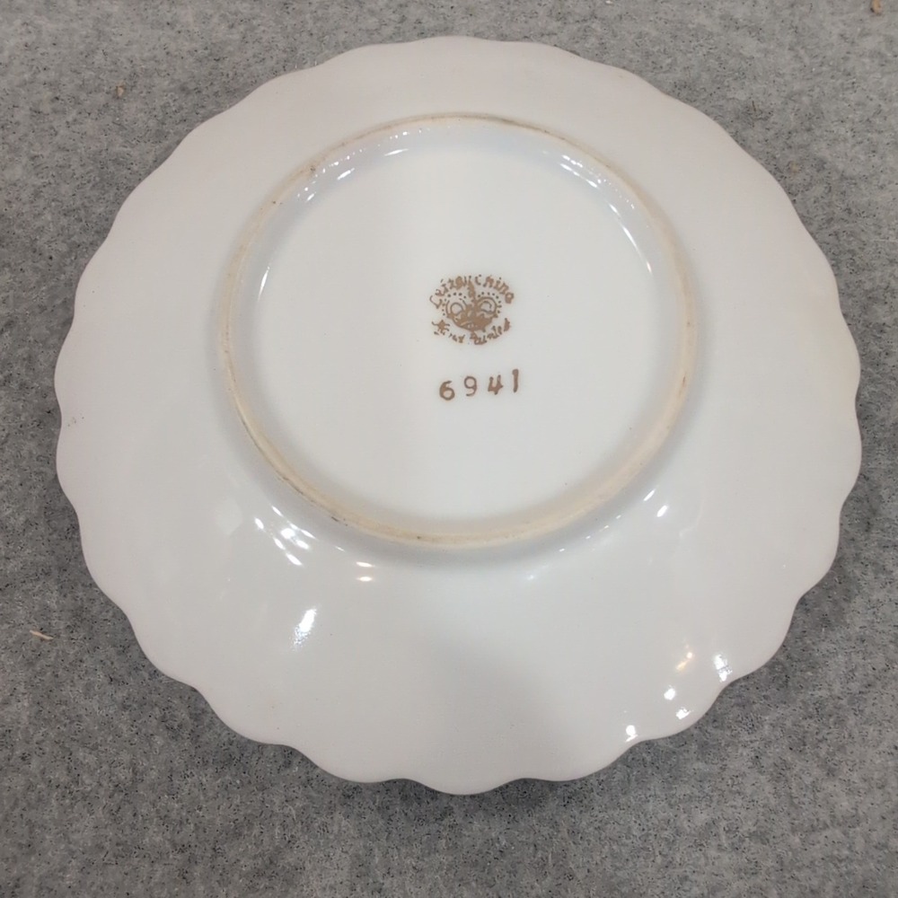 Lefton China 50th Anniversary Porcelain Chamberstick Candle Holder Gold Gilt6941 - Picture 6 of 6